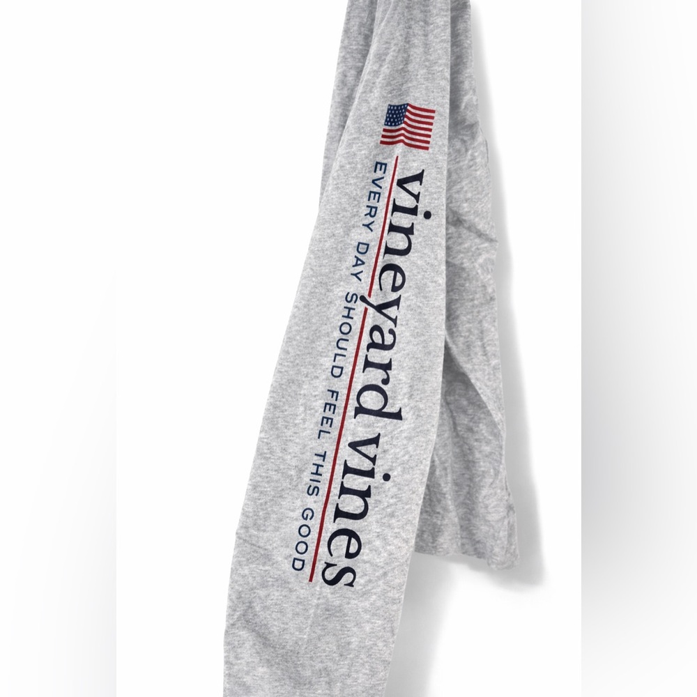 Vineyard Vines Men’s Sailboat Graphic Long Sleeve T-Shirt Gray XXL 100% Cotton - Picture 3 of 4
